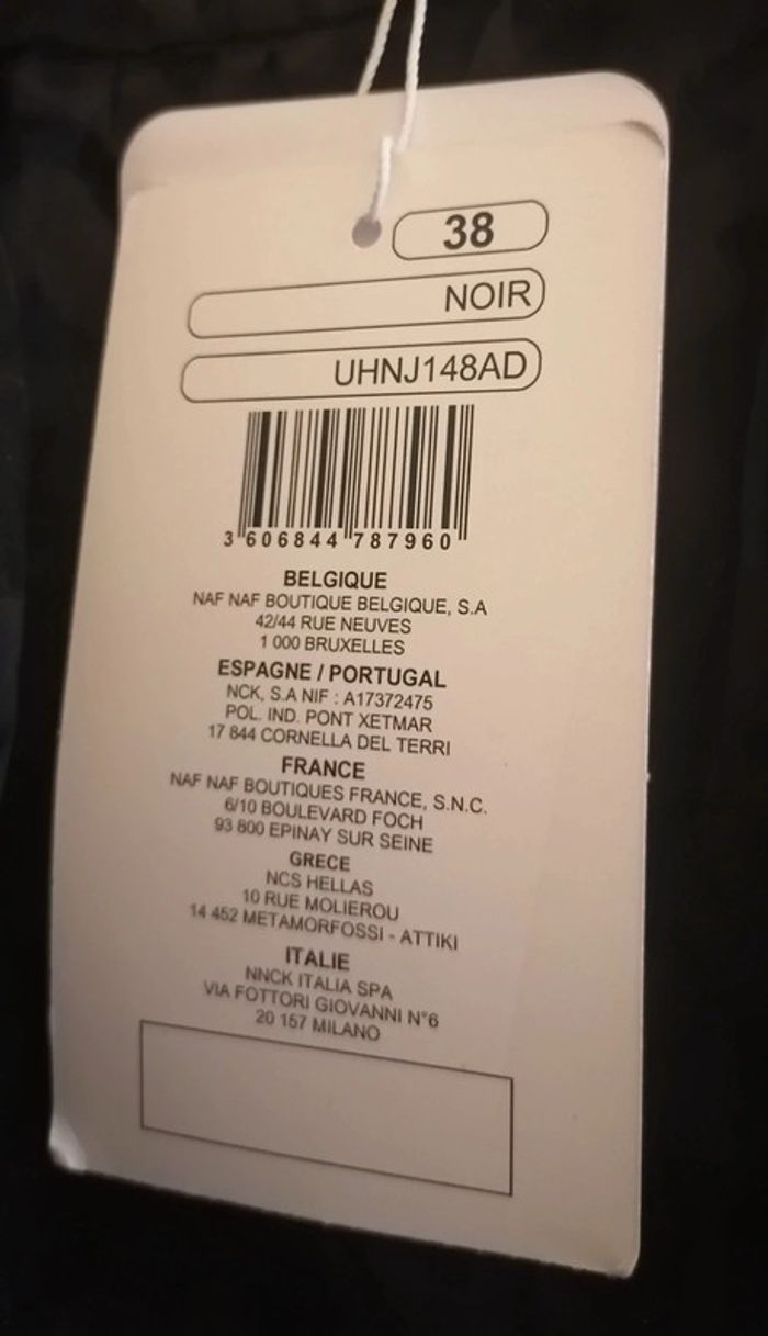 Jupe courte unie noire chic Taille 38 Nafnaf - photo numéro 13