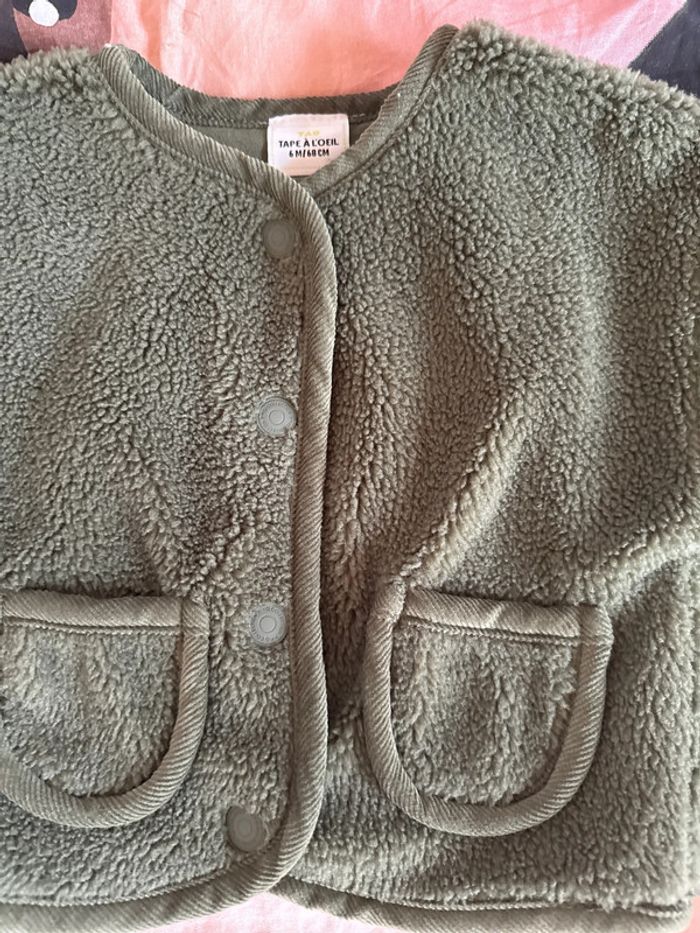 Veste polaire kaki 6 mis neuve tape à l’œil - photo numéro 3