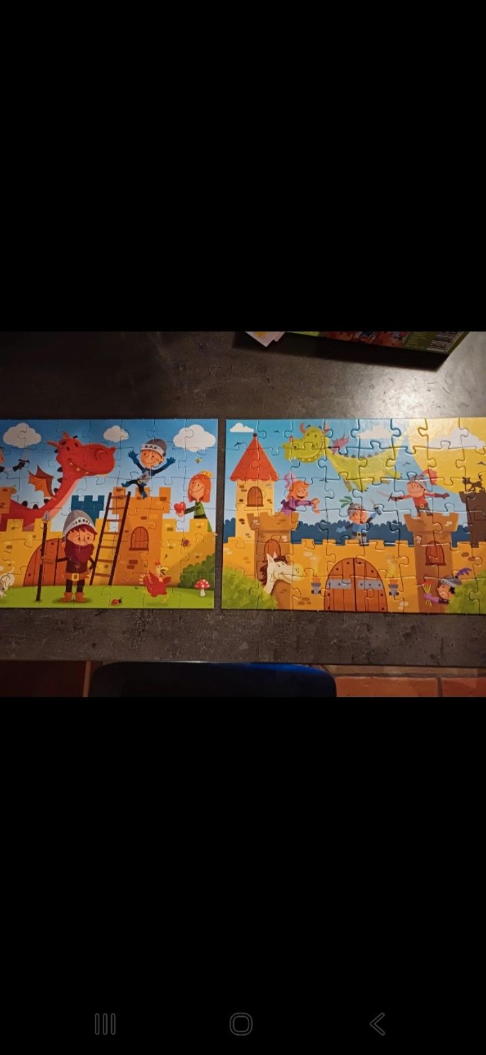 2 puzzles de chevaliers - photo numéro 5