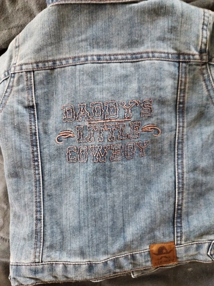 Veste jean's bébé garçon + sweat à capuche inclus neuve - photo numéro 8
