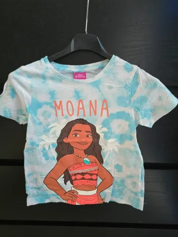 Tee-shirt blanc et bleu Vaiana Disney