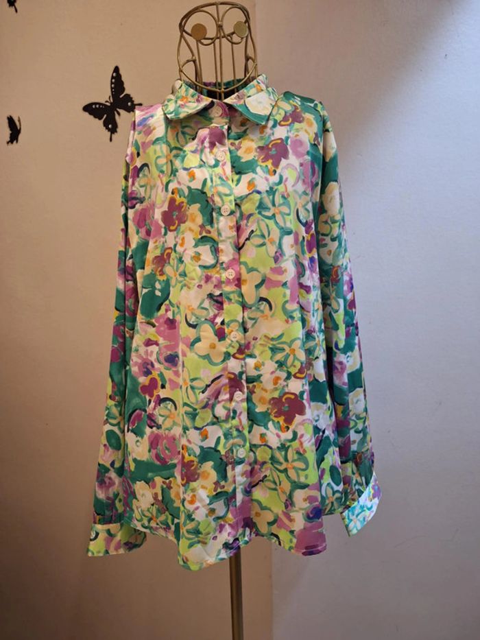 Chemise imprimée multicolore