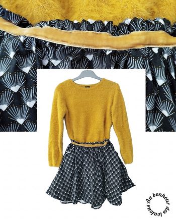 10 ans pull kiabi et jupe Okaïdi