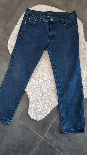 Jean femme XL 42 bleu elasthanne  t bon état