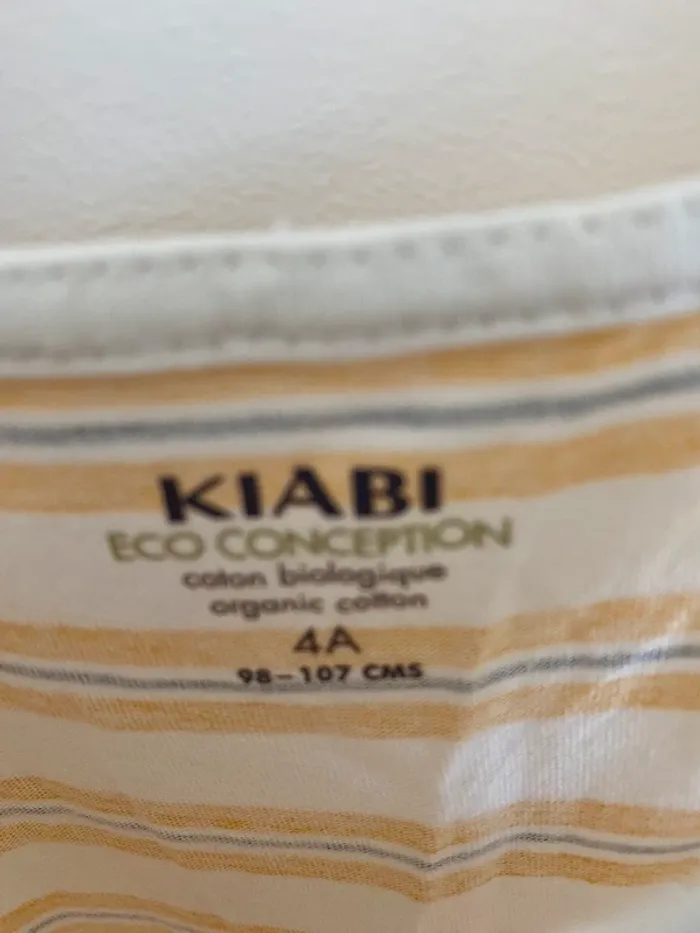 Robe kiabi moutarde rayée blanc et noir - photo numéro 6