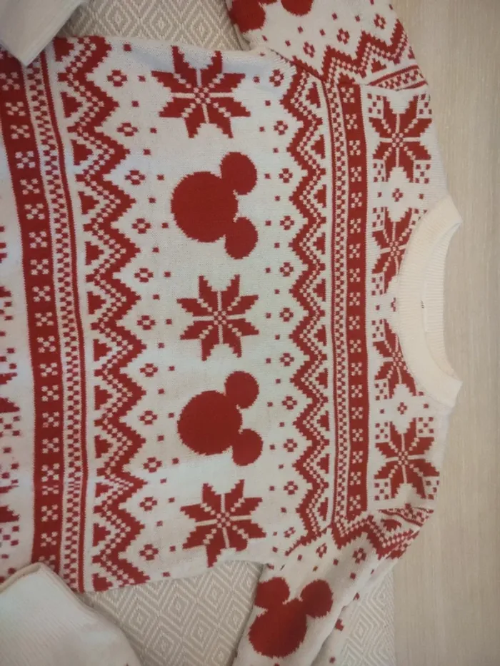 Pull noël mickey 10/12 ans - photo numéro 2
