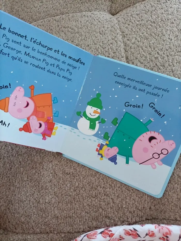 Livre cartonné Peppa pig : Peppa fait un bonhomme de neige - photo numéro 11