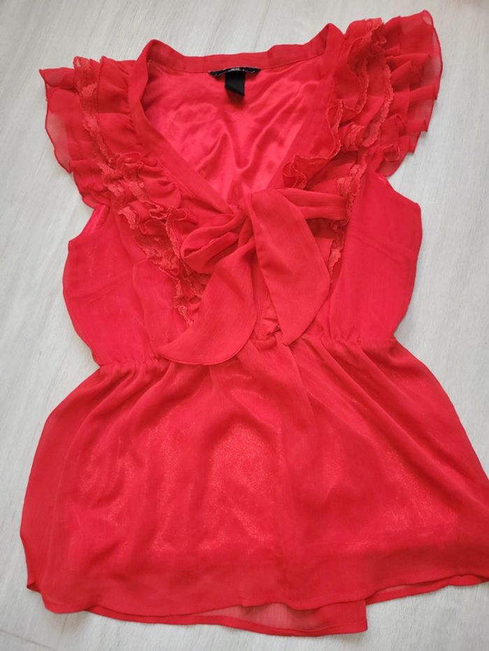 Blouse rouge h&m 34