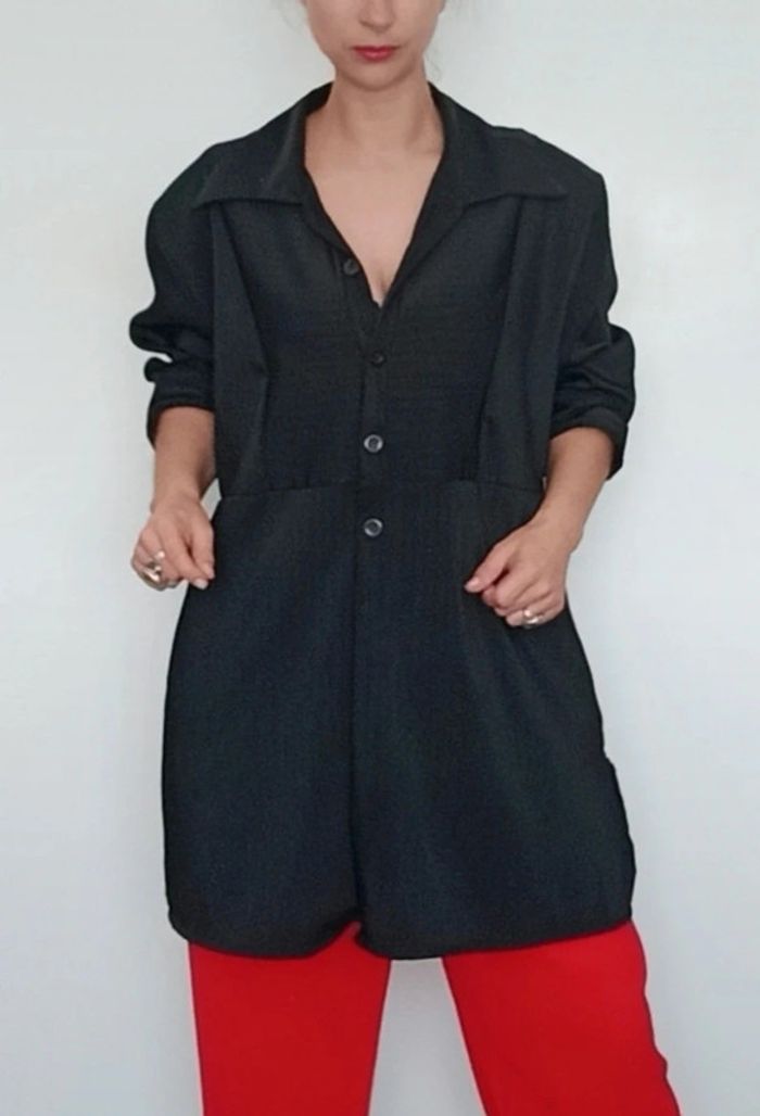 Blazer long chic noir qualité taille 42/44