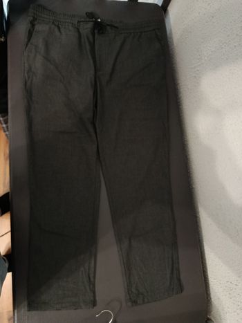 Pantalon droit unisexe gris taille 54