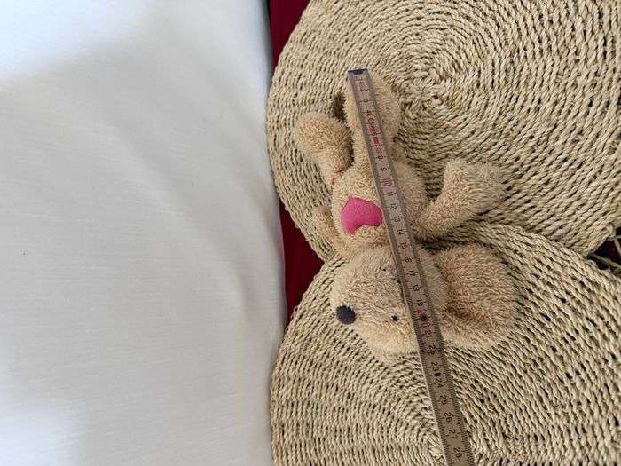 Doudou souris beige coeur rose LILLEBI - photo numéro 4