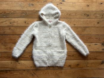 Magnifique gilet à capuche poilu hyper doux pailleté doré 6 ans Happy Star