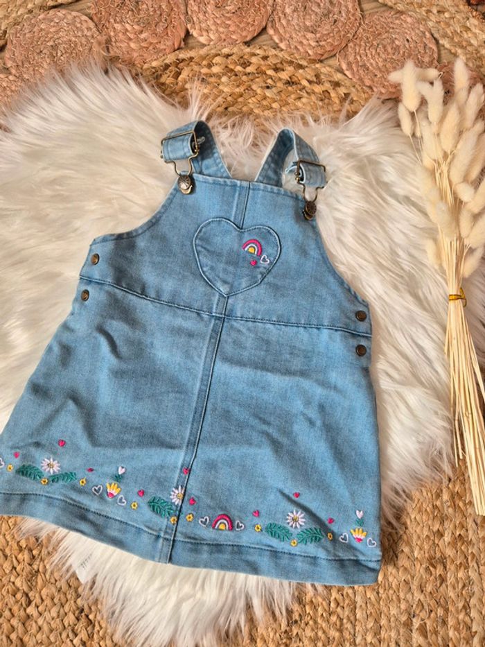 💙 Jolie robe salopette en jeans Sergent Major 12 mois