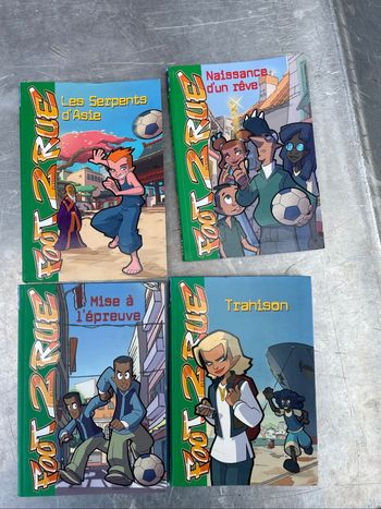 Lot de 4 livres foot de rue