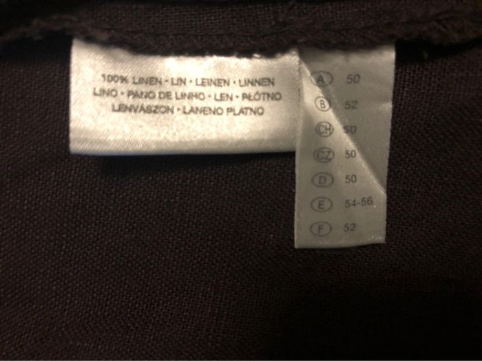 AN18- veste en 100% lin couleur chocolat T 50/52 - photo numéro 11