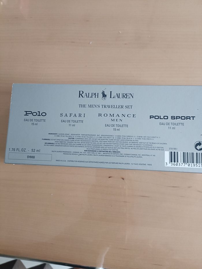 COFFRET RALPH LAUREN 4 MINIATURES 2 DE 11ML ET 2 DE 15 ML - photo numéro 2