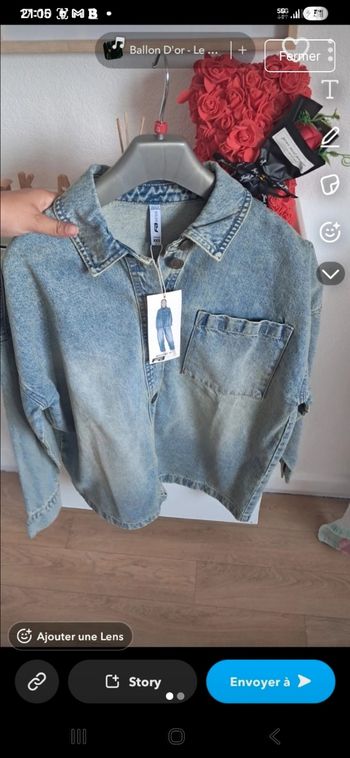 Chemise en jeans 