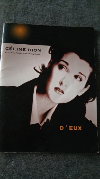 Livre partitions Céline Dion