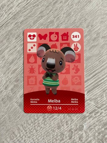Carte Amiibo Animal Crossing Melba 341