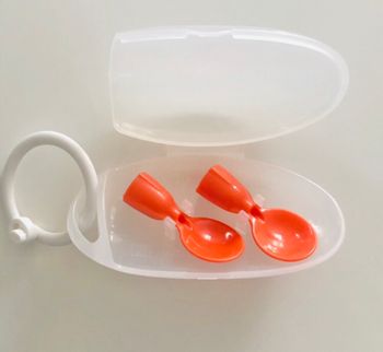 Cuillères pour gourde avec boîte de rangement