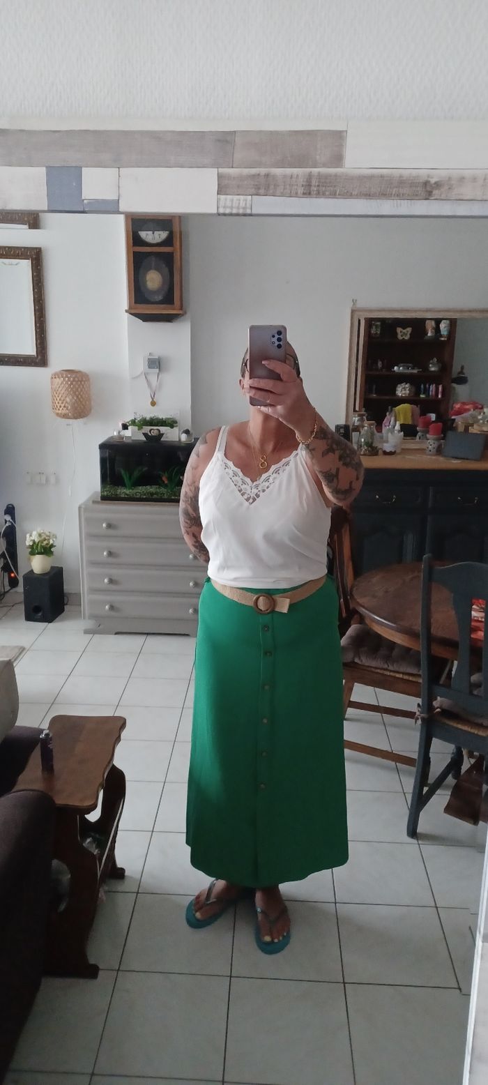 Très jolie jupe longue avec une ceinture femme T U - photo numéro 2