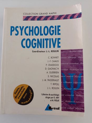 Livre Psychologie cognitive