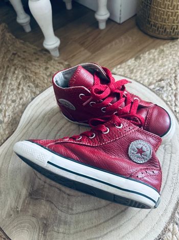 Converse bordeaux cuir pointure 25