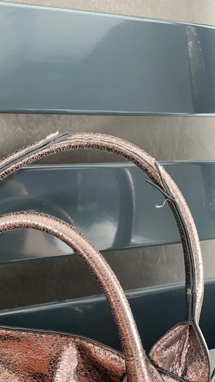 Sac caba fourre tout couleur brique et bronze - photo numéro 6