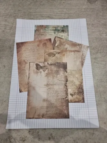 Lot papier style ancienne lettre (lot C)