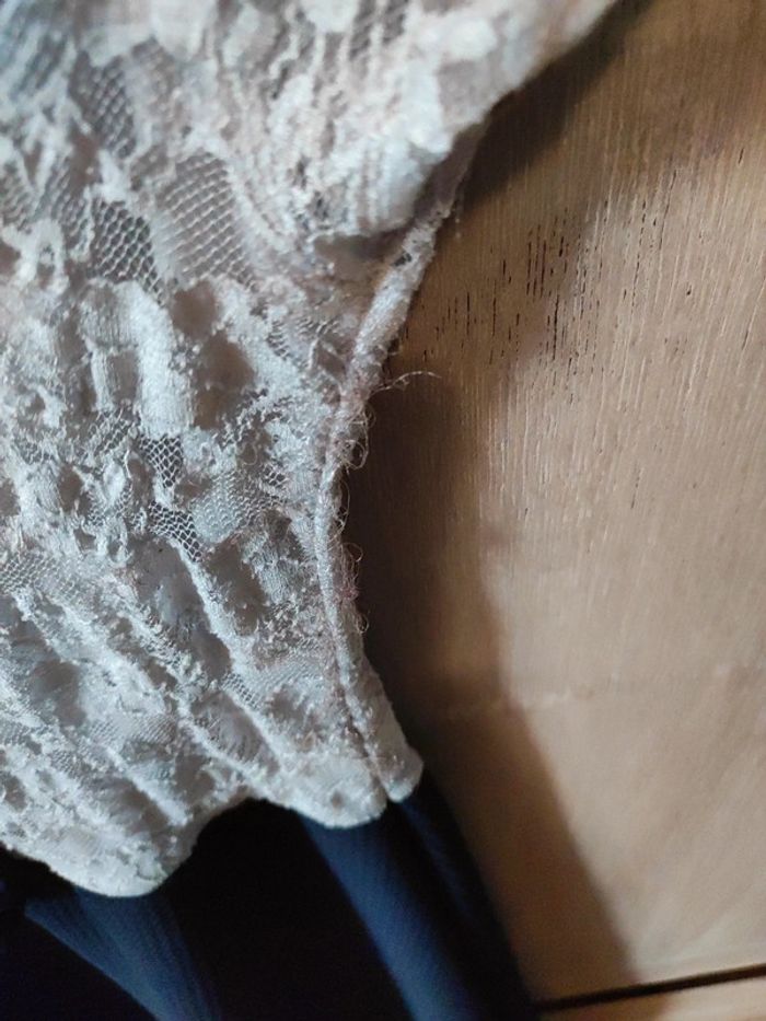 Très belle robe blanche bleue marine - photo numéro 4