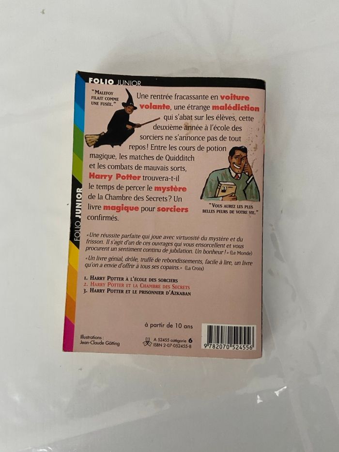 Livre Harry Potter et la chambre des secrets - photo numéro 2
