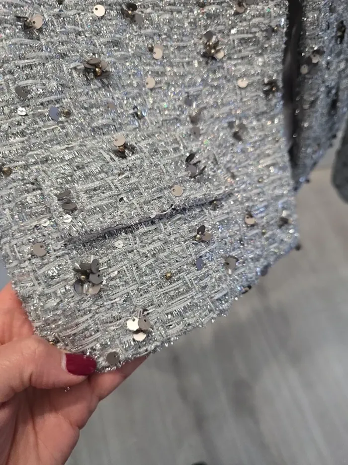 Blazer sequins zara - photo numéro 7