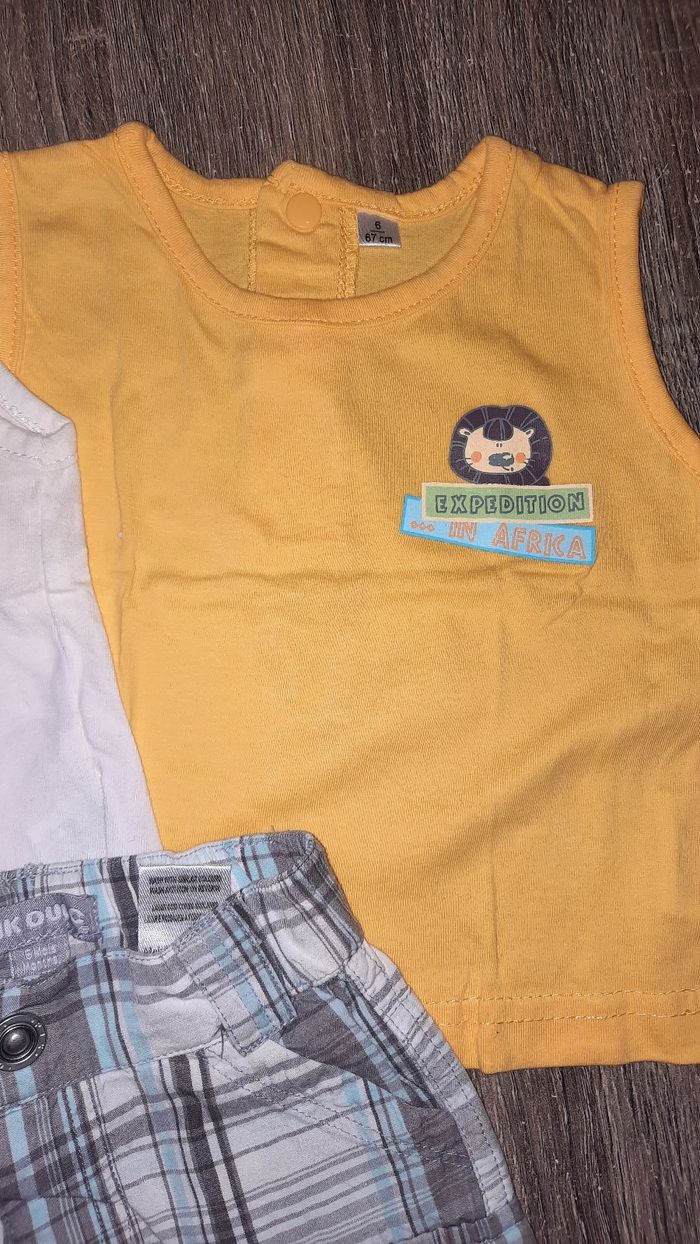 Ensemble short et 2 débardeurs - photo numéro 3