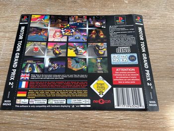 Motor toon grand prix 2 jaquette arrière ps1