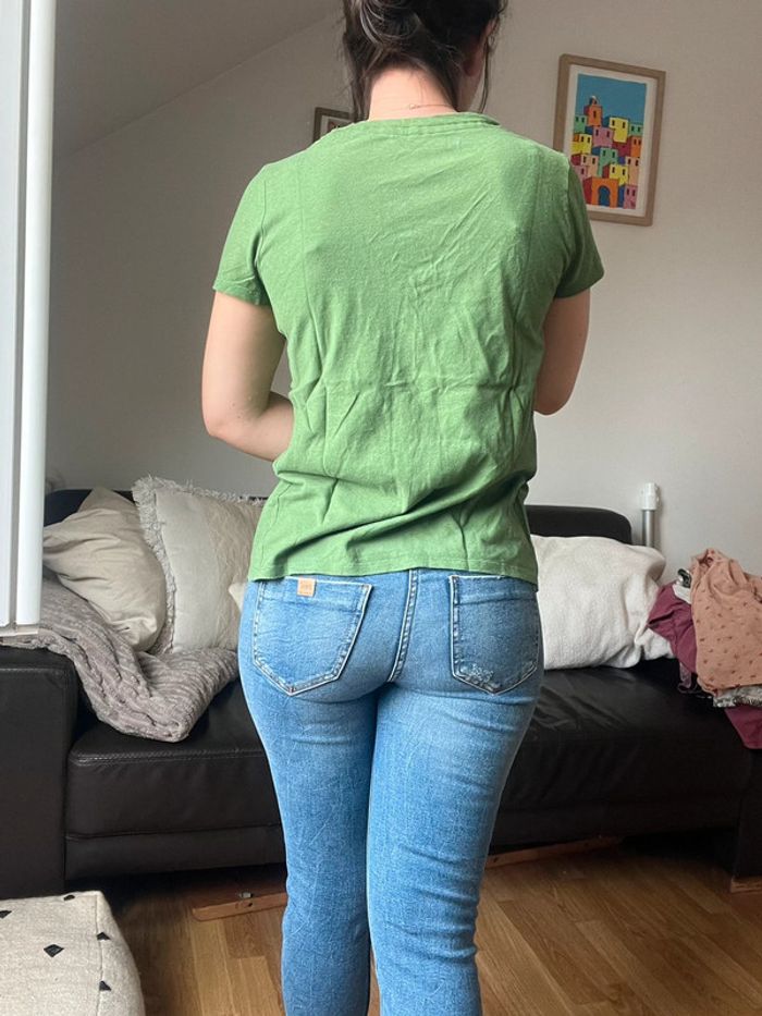 Tee shirt vert - Momoni - S - photo numéro 2
