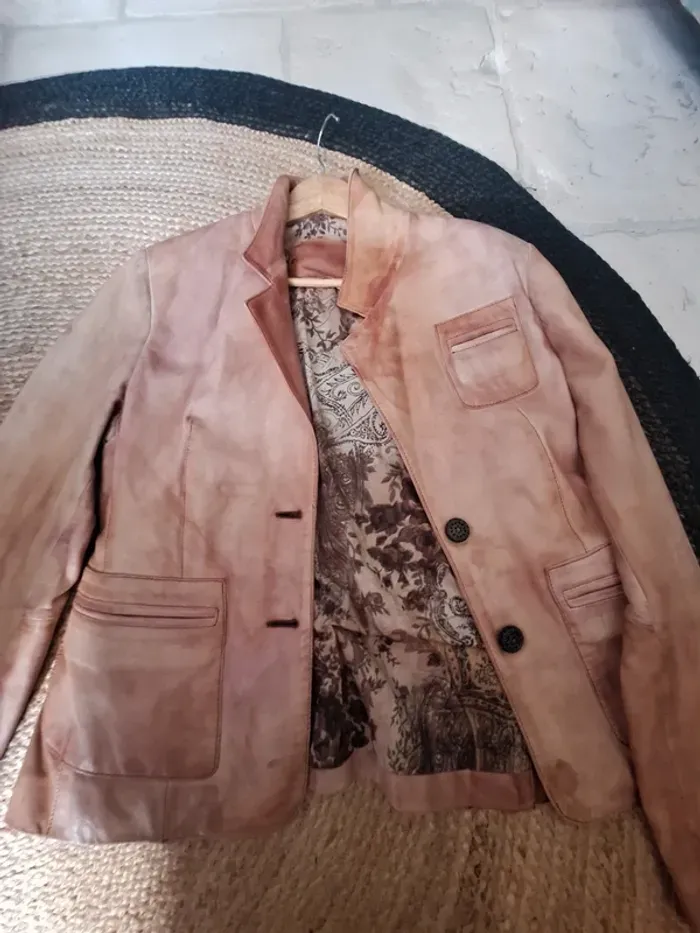Veste cuir oakwood
