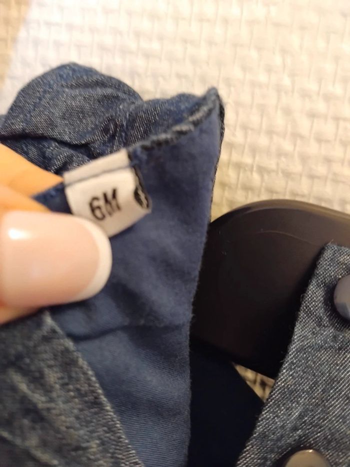 Robe en jeans léger fille 6mois - photo numéro 3