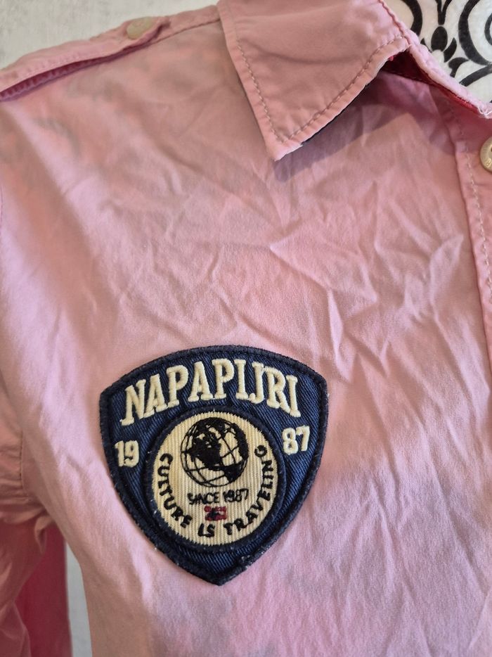 Chemise femme manches longues rose napapijiri taille M 38 - photo numéro 2