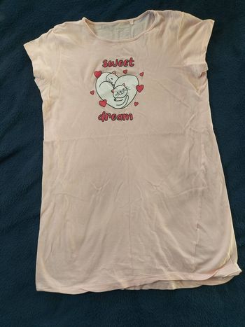 Chemise de nuit rose 