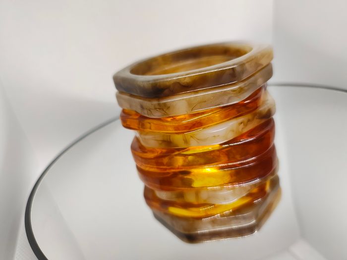 Bracelet en résine multicolore - photo numéro 4