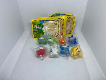 Série complete des 8 lapin de Pâques kinder surprise 2007 et leur papier