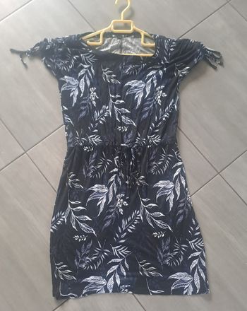 Robe floral marine blanc Taille M