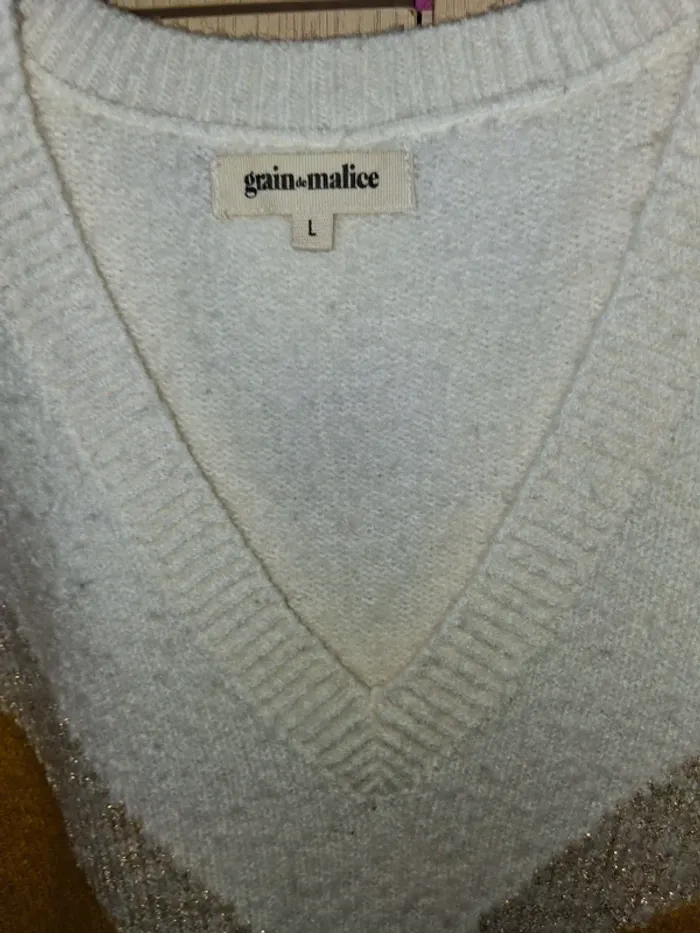 Pull grain de malice taille L - photo numéro 2