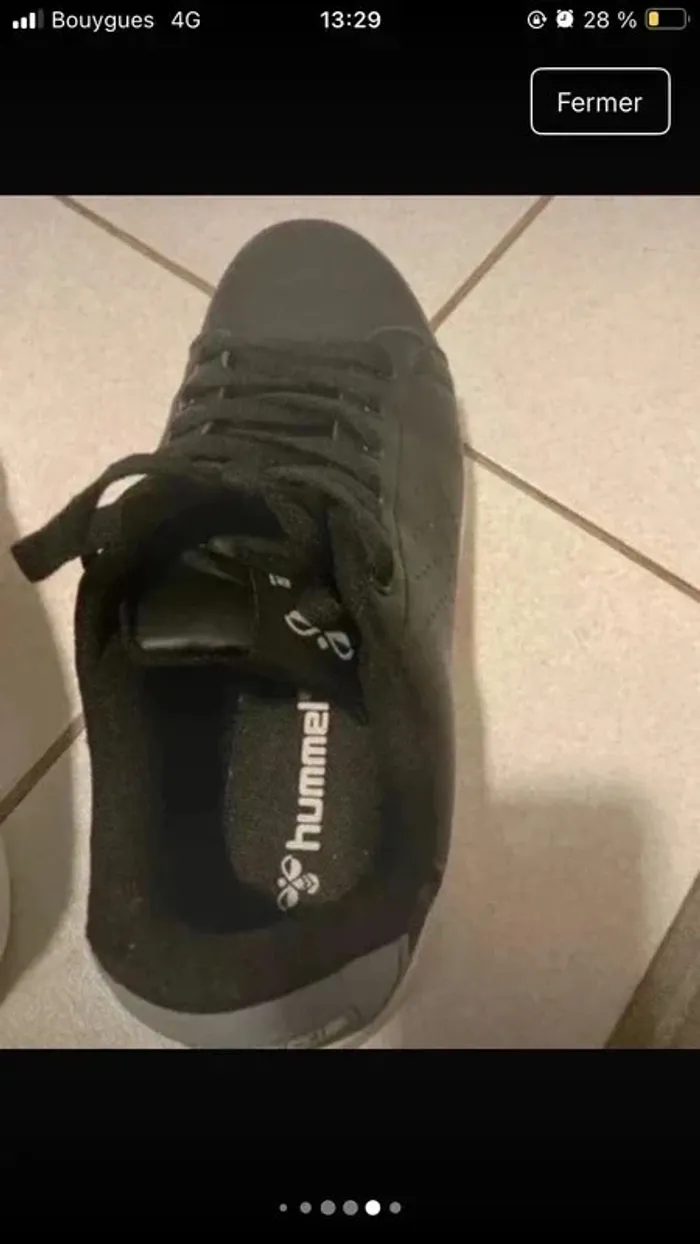 Basket femme hummel 38 noir - photo numéro 2