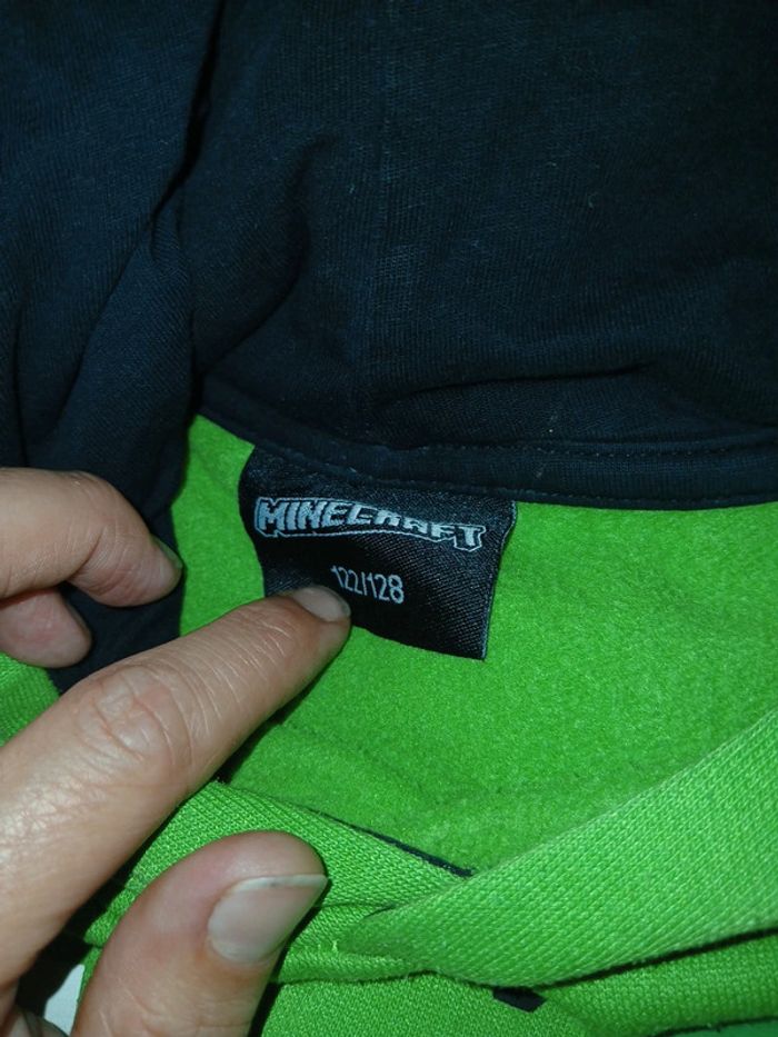 Pull a capuche minecraft 122/128 - photo numéro 3