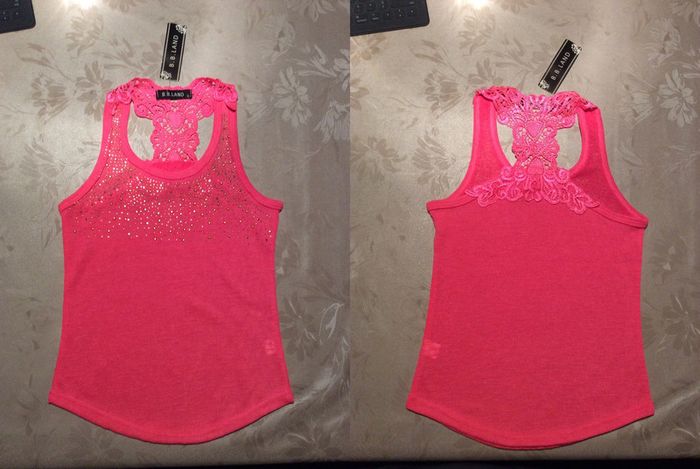 Top Neuf 6 ans dos dentelle