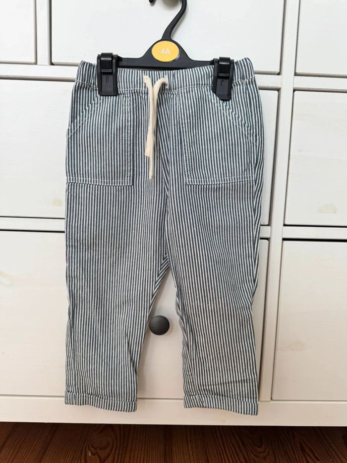 Pantalon rayé || bout’chou || 24 mois
