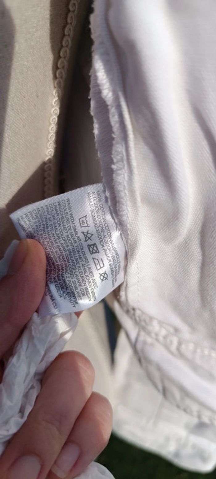Veste jean blanche s - photo numéro 5