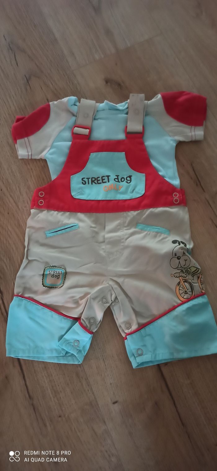 Ensemble salopette 3 mois
