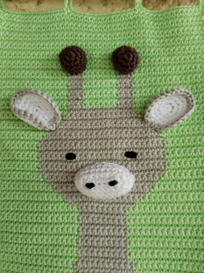 Tableau crochet Girafe Déco Girafe - photo numéro 2